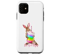 Carcasa para iPhone 11 Tengo Esta Linda Bebida de batido con Forma de arcoíris con Forma de Conejito Que es motivadora