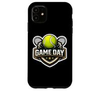Carcasa para iPhone 11 Tenis Game Day Fan Lover Lindo Jugador Entrenador Espectador Cita