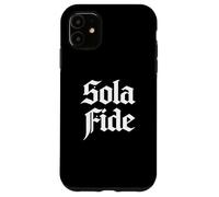 Carcasa para iPhone 11 Teología Reformada Sola Fide Fe Solo Diseño Cristiano