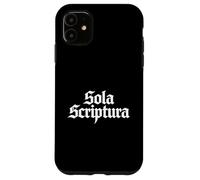Carcasa para iPhone 11 Teología Reformada Sola Scriptura Autoridad Bíblica Diseño