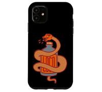 Carcasa para iPhone 11 Tequila Mezcal Serpiente Gusano Dia De Los Muertos Día De Los Muertos