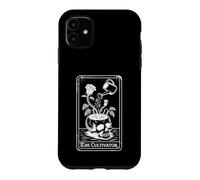 Carcasa para iPhone 11 The Cultivator Macabro Tarot Card Skull Planter Botánica