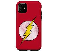 Carcasa para iPhone 11 The Flash Logo Distressed White & Yellow