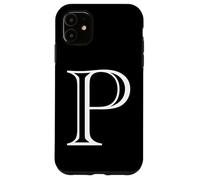 Carcasa para iPhone 11 The Letter P - Monograma con Inicial de Alfabeto mayúscula de Estilo clásico