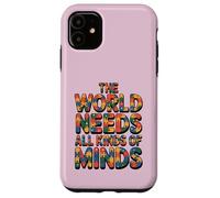 Carcasa para iPhone 11 The World Needs All Kinds of Minds Puzzle Autism Awareness