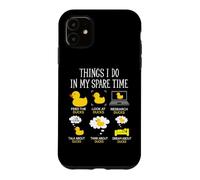 Carcasa para iPhone 11 Things I Do In My Spare Time Ducks Love Cute Duck Mom Dad