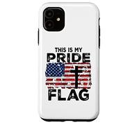 Carcasa para iPhone 11 This Is My Pride Flag Jesus Cross USA American 4 of July