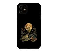 Carcasa para iPhone 11 Three Frogs Moon Vintage Amphibian Cottagecore Art