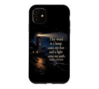 Carcasa para iPhone 11 Thy Word is a Lamp Unto My Feet - Psalm 119:10 Faith Verse