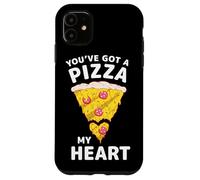 Carcasa para iPhone 11 Tienes una Pizza de mi corazón, Divertida Amante del día de San Valentín
