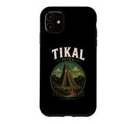Carcasa para iPhone 11 Tikal Guatemala Chapín Antigua Maya Retro Guate Quetzal 502
