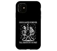 Carcasa para iPhone 11 Till Death Do Us Part Esqueleto Novia Novio Pareja Coincidencia