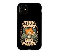Carcasa para iPhone 11 Tiny Paws Big Pause Gato Siesta Calma