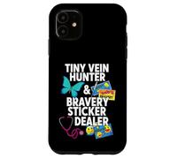 Carcasa para iPhone 11 Tiny Vein Hunter Bravery Sticker Dealer Pediatric Nurse