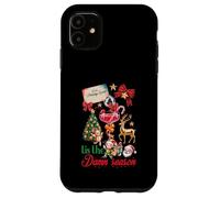 Carcasa para iPhone 11 Tis The Damn Season Santa Reno Elfo Cóctel Navidad