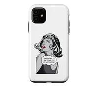 Carcasa para iPhone 11 Todo el Mundo Tiene Derecho a mi opinión Sarcástica Pop Art Girl
