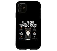 Carcasa para iPhone 11 Todo sobre Tuxedo Cats Funny Cat Lover Dueños de Mascotas