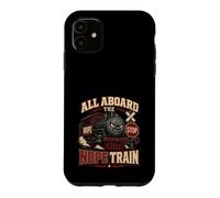 Carcasa para iPhone 11 Todos a Bordo del Tren Nope Funny Sarcastic