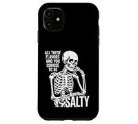 Carcasa para iPhone 11 Todos Estos sabores y tú eliges Salty Funny Skull