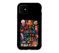 Carcasa para iPhone 11 Todos Somos Diferentes Ninguno de Nosotros es Menos Consciente del Autismo