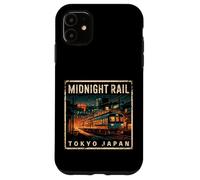 Carcasa para iPhone 11 Tokio Japón Midnight Train Vintage Rail Otaku Fan Souvenir
