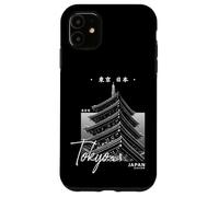 Carcasa para iPhone 11 Tokio Japón Pagoda Japonés Minimalista Viaje Recuerdo