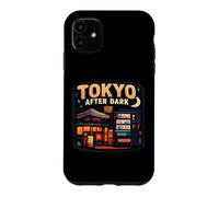 Carcasa para iPhone 11 Tokyo After Dark Vinyl Running Coffee Japonés Music Lover