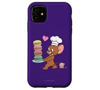 Carcasa para iPhone 11 Tom and Jerry Macaron Love