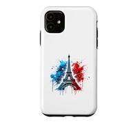 Carcasa para iPhone 11 Torre Eiffel: Icono de París Revisitado en Clave Street Art