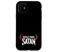 Carcasa para iPhone 11 Totally Today Satan Devil Cuernos Travieso Divertido Gótico Gótico