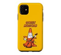 Carcasa para iPhone 11 Tráfico Cono Calle Músico Improvisación Urbano Divertido Arte
