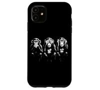 Carcasa para iPhone 11 Tres Monos sabios | Arte de la Plantilla - Speak See Hear No Evil