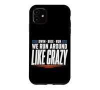 Carcasa para iPhone 11 Triatlón Support Crew Swim Bike Run Race Day Support