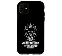 Carcasa para iPhone 11 Tú Eres la luz del Mundo Mateo 5:14 Seguidor de Cristo