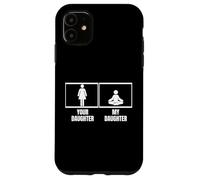 Carcasa para iPhone 11 Tu Hija, mi Hija, mamá, papá, Divertida instructora de Yoga