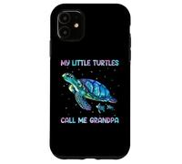 Carcasa para iPhone 11 Turtle Watercolor Sea Ocean My Turtles Call Me Grandpa