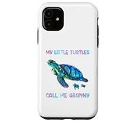 Carcasa para iPhone 11 Turtle Watercolor Sea Ocean My Turtles Call Me Granny