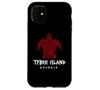 Carcasa para iPhone 11 Tybee Island Georgia Tribal Sea Turtle Island Diseño