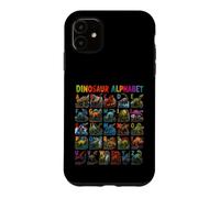 Carcasa para iPhone 11 Types of Dinosaurs Alphabet ABC A-Z Dino Lover Kids Boys