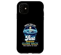 Carcasa para iPhone 11 Una Vez Que te vuelves Plano, Nunca vuelves a Globo, la Tierra es Plana