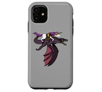 Carcasa para iPhone 11 Unicornio Monta Dragón Divertido Fantasía Mítico Niños Niñas