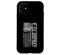 Carcasa para iPhone 11 V-22 Osprey Bandera Americana Helicóptero Militar Camo V22