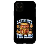Carcasa para iPhone 11 Vamos a Golpear el Club Sandwich Juego de Palabras Bootleg Meme Papá Broma