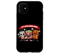 Carcasa para iPhone 11 Vamos a Ver películas de Terror Lindo Espeluznante Halloween Snacks Película