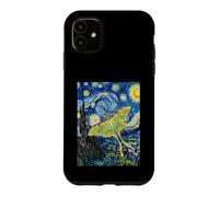 Carcasa para iPhone 11 Van Gogh Noche Estrellada Luna Polilla Pintura Arte