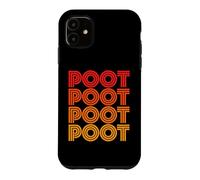 Carcasa para iPhone 11 Ventilador de Sonido Poot, Divertido y Lindo, Favorito de Weird Noise Word