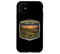 Carcasa para iPhone 11 Viaje de Recuerdo al Parque Nacional Theodore Roosevelt Dakota del Norte