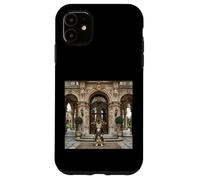 Carcasa para iPhone 11 Victorian Cat Manor Entrada Elegante Diseño de Escena clásica