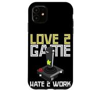 Carcasa para iPhone 11 Vieja Escuela Adulto Gamer Amor 2 Juego Odio 2 Trabajo