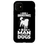 Carcasa para iPhone 11 Viejo al Que le Gustan los Perros Día del Padre